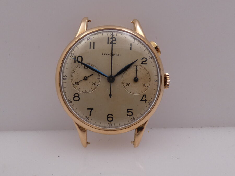 Longines Anno 1933 Monopulsante Cronografo Oversize 37mm 14Kt Rose Gold ORIGINAL DIAL Calibro 22GH - immagine 4
