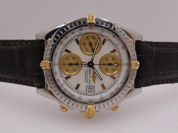 Breitling Chronomat Chronograph B13350 BOX&PAPERS 18Kt Gold&Steel Automatico Anno 2004