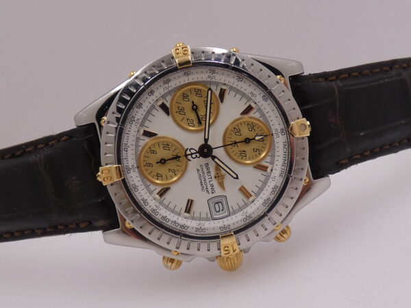 Breitling Chronomat Chronograph B13350 BOX&PAPERS 18Kt Gold&Steel Automatico Anno 2004
