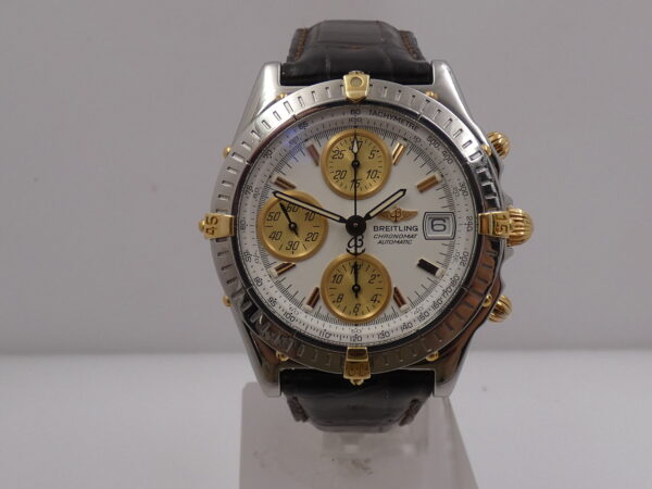 Breitling Chronomat Chronograph B13350 BOX&PAPERS 18Kt Gold&Steel Automatico Anno 2004