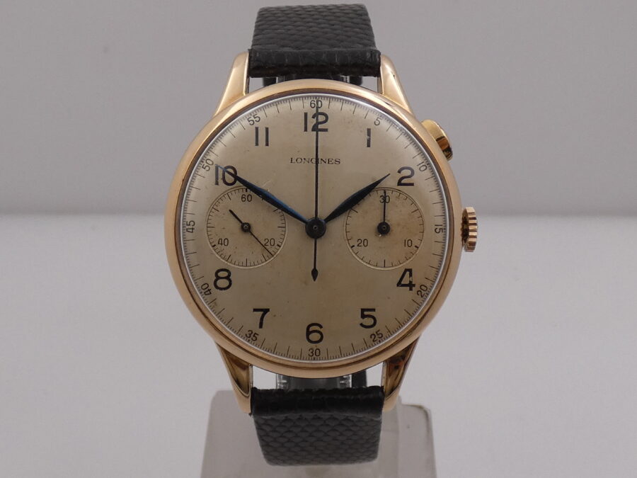 Longines Anno 1933 Monopulsante Cronografo Oversize 37mm 14Kt Rose Gold ORIGINAL DIAL Calibro 22GH - immagine 9