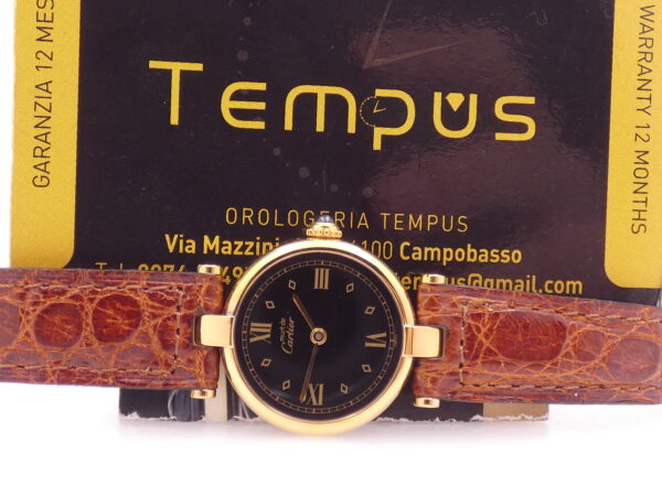 Cartier Tank Vermeil Gold Mantel NEW OLD STOCK Box & Papers 590004 Silver 925 18Kt G.F. Anni '90