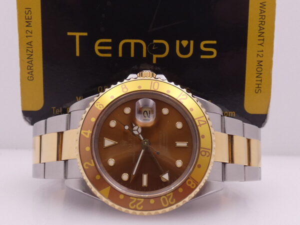 Rolex GMT-Master II 16713 Occhio di Tigre SEL 18Kt Gold & Steel ANNO 2002 Automatico