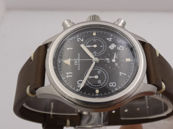 IWC Pilot Chronograph Fliegerchronograph 36mm 3740 Tritium Dial Acciaio ANNI '90 Cal. 630