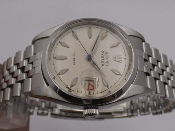 Rolex Oysterdate Precision Oyster Date Roulette 6494 Anno 1957 Leaf Hands Steel Hand Winding Jubilee