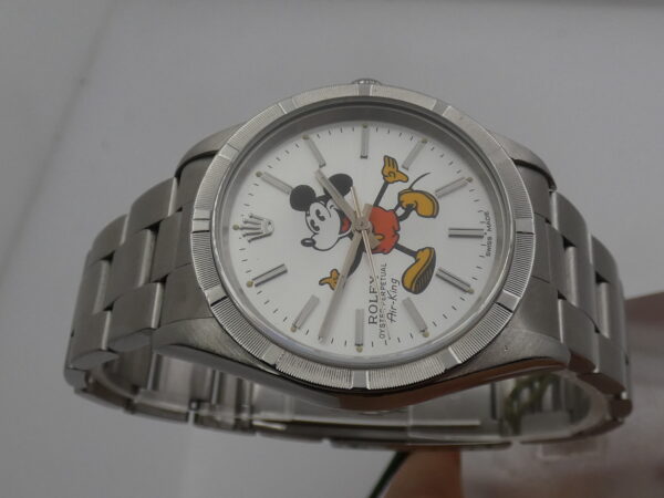 Rolex Air-King Mickey Mouse 14010 BOX & PAPERS ITALIA Thunderbird Bezel Automatico Anno 1995