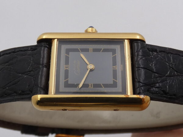 Cartier Tank Must de Cartier Vermeil N.O.S. Box & Papers 3 66001 Silver 925 18 Kt G.F. Years '90s