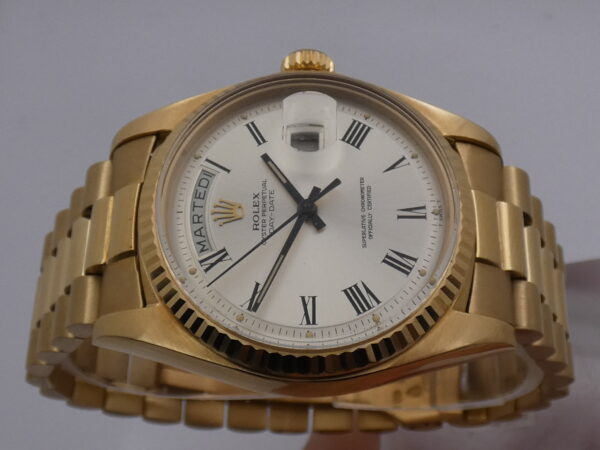 Rolex Day-Date 1803 President NEAR N.O.S. BUCKLEY DIAL 18Kt Solid Gold With BOX Year 1973