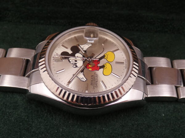 Rolex Datejust 31mm Mickey Mouse 178274 18Kt White Gold Bezel TOP CONDITION Year 2005 With Box