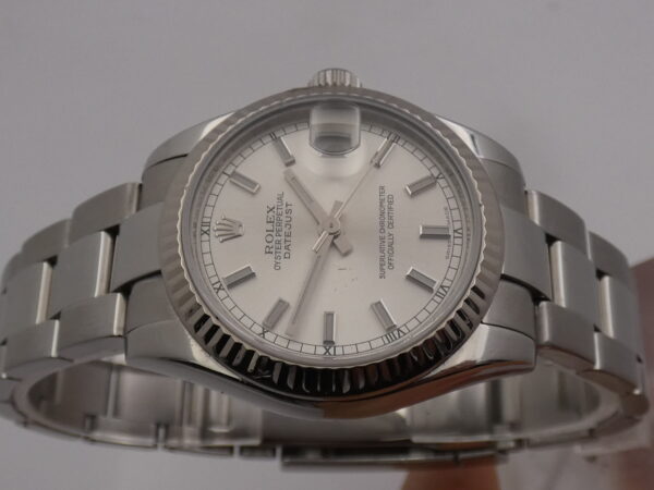 Rolex Datejust 31mm Mid-Size 178274 18Kt White Gold Bezel BOX & PAPERS ITALIA