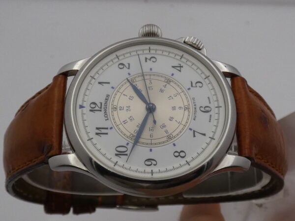 Longines Navigation Lindbergh LIMITED EDITION With Box L2.605.4 Automatico Acciaio Anni '2000