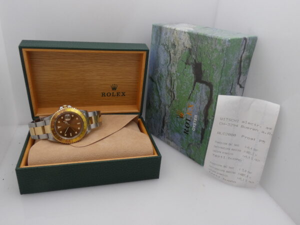 Rolex GMT-Master II 16713 Occhio di Tigre SEL 18Kt Gold & Steel ANNO 2002 Automatico