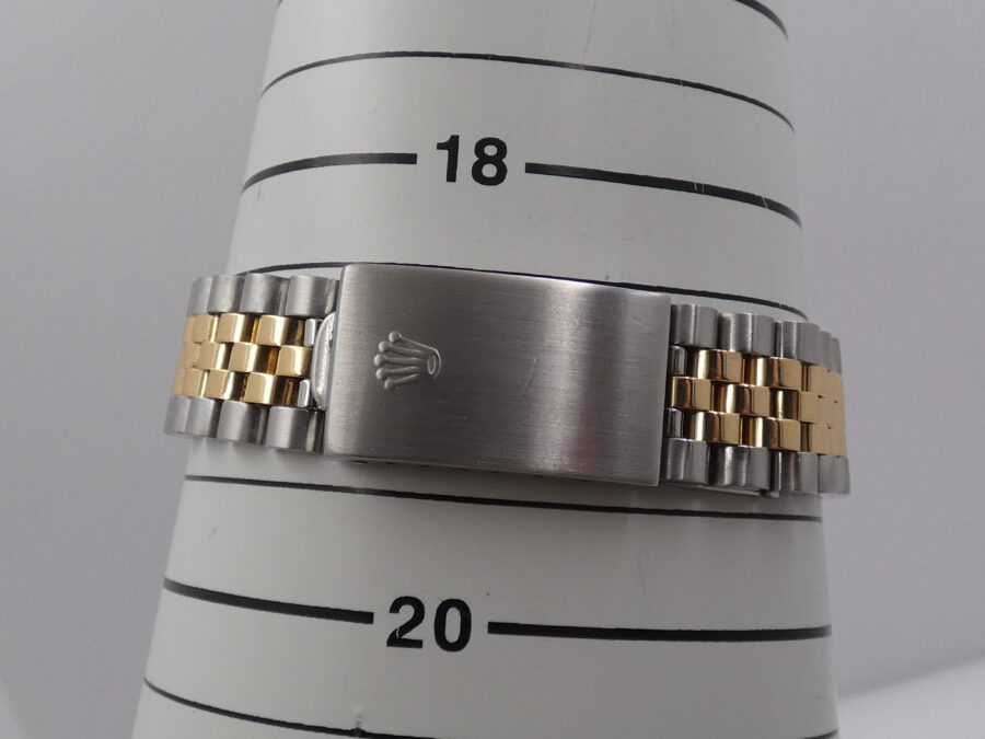 Rolex Oyster Perpetual Date15053 Steel & 18 Kt Gold WITH PAPERS Serviced in Rolex Year 1986 - immagine 12