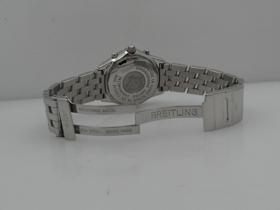 Breitling Shadow Flyback Chronograph DIAMONDS BEZEL MOP DIAL Box & Papers Anno 2005 Automatico Acciaio - immagine 12