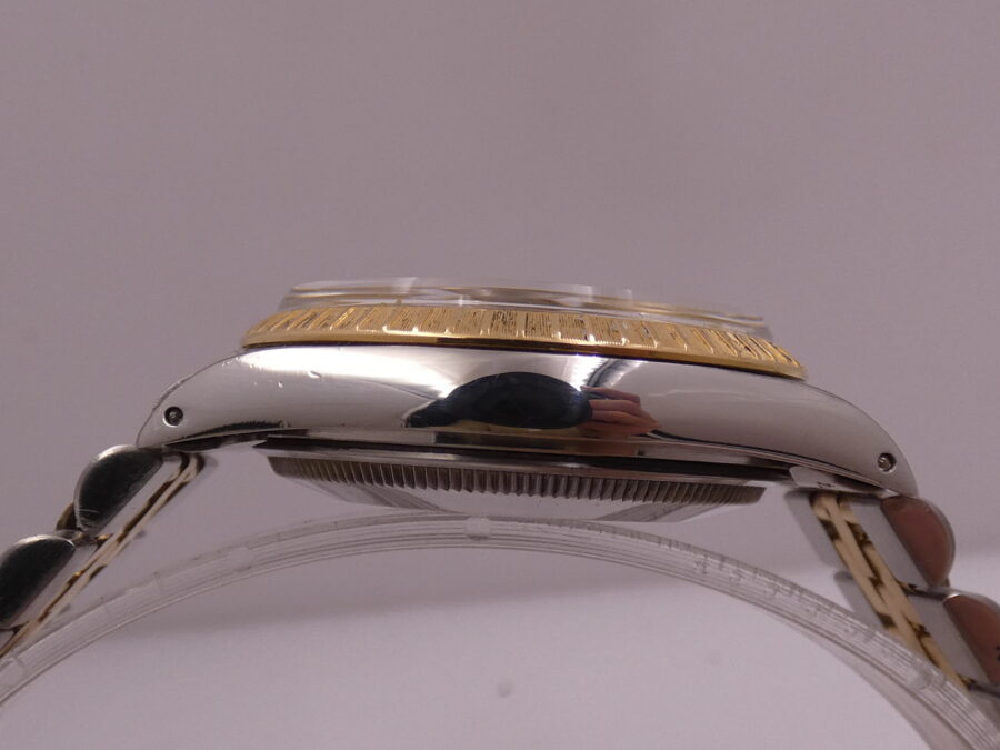 Rolex Oyster Perpetual Date15053 Steel & 18 Kt Gold WITH PAPERS Serviced in Rolex Year 1986 - immagine 13