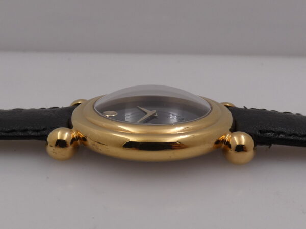 Movado Museum Bubble 37mm NEW OLD STOCK 18 Kt G.F BOX & PAPERS Years '90 Never Worn