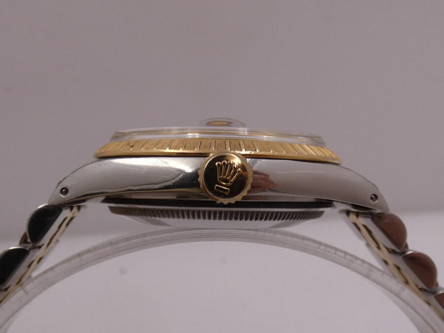 Rolex Oyster Perpetual Date15053 Steel & 18 Kt Gold WITH PAPERS Serviced in Rolex Year 1986 - immagine 14