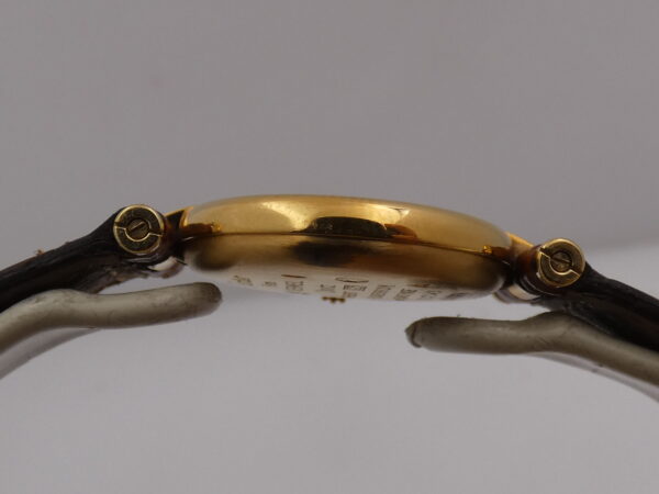 Cartier Tank Vermeil Gold Mantel NEW OLD STOCK Box & Papers 590004 Silver 925 18Kt G.F. Anni '90