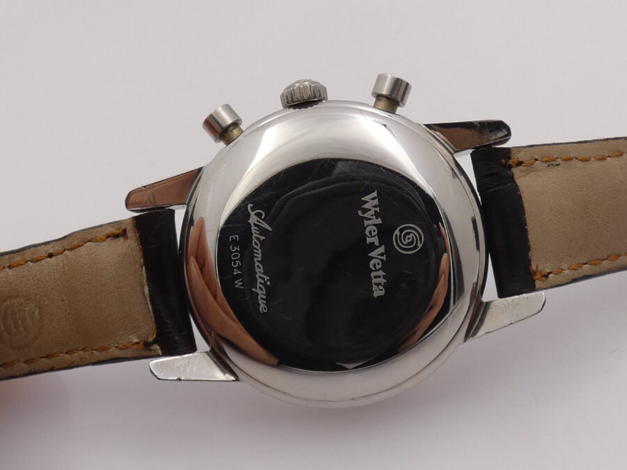 Wyler Vetta Chronograph Panda BOX & PAPERS Tritium Dial Automatico Acciaio Anno '90 - immagine 16