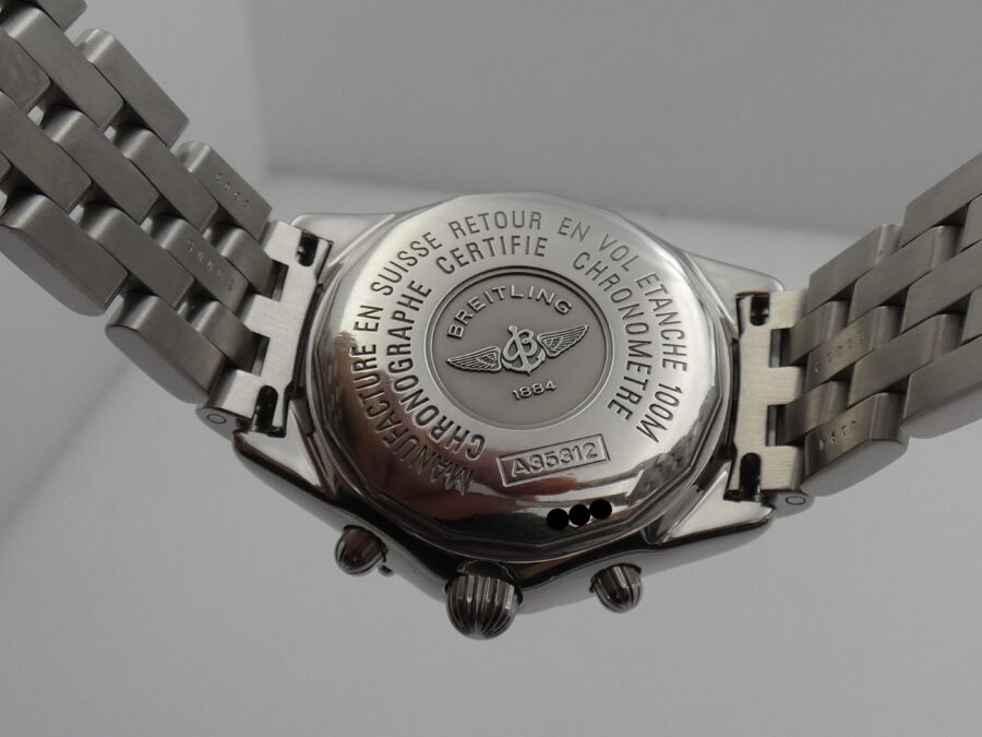 Breitling Shadow Flyback Chronograph DIAMONDS BEZEL MOP DIAL Box & Papers Anno 2005 Automatico Acciaio - immagine 16