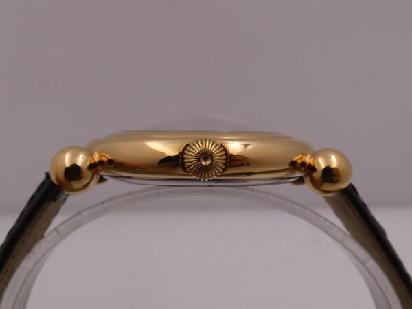 Movado Museum Bubble 37mm NEW OLD STOCK 18 Kt G.F BOX & PAPERS Years '90 Never Worn