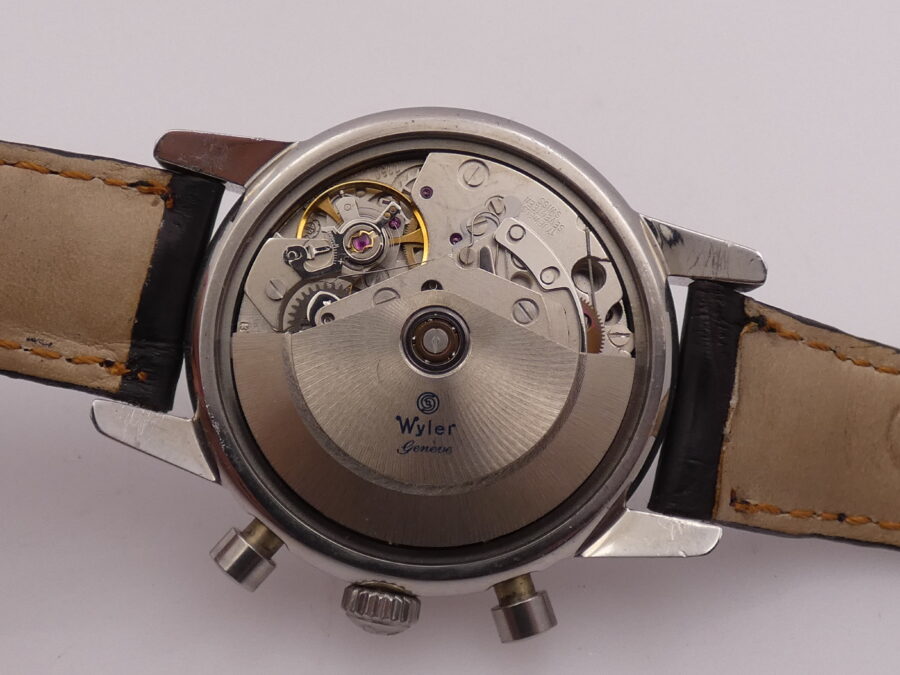 Wyler Vetta Chronograph Panda BOX & PAPERS Tritium Dial Automatico Acciaio Anno '90 - immagine 17