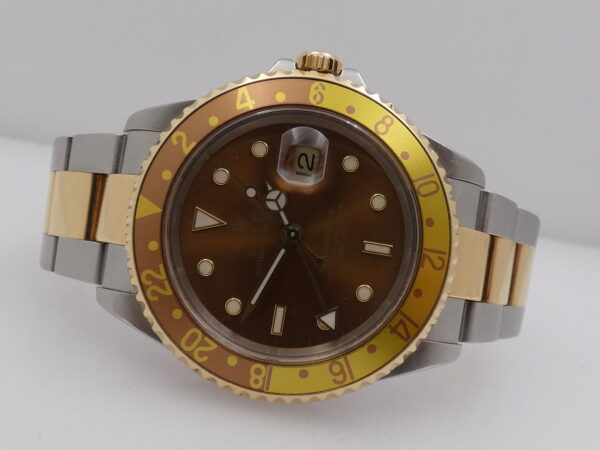Rolex GMT-Master II 16713 Occhio di Tigre SEL 18Kt Gold & Steel ANNO 2002 Automatico