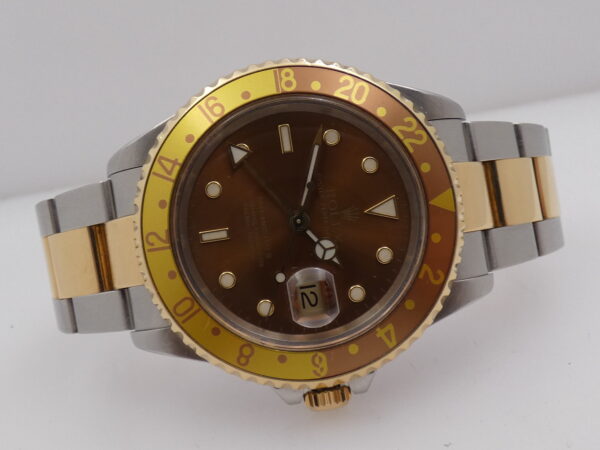 Rolex GMT-Master II 16713 Occhio di Tigre SEL 18Kt Gold & Steel ANNO 2002 Automatico
