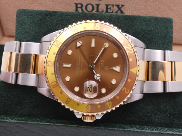 Rolex GMT-Master II 16713 Occhio di Tigre SEL 18Kt Gold & Steel ANNO 2002 Automatico