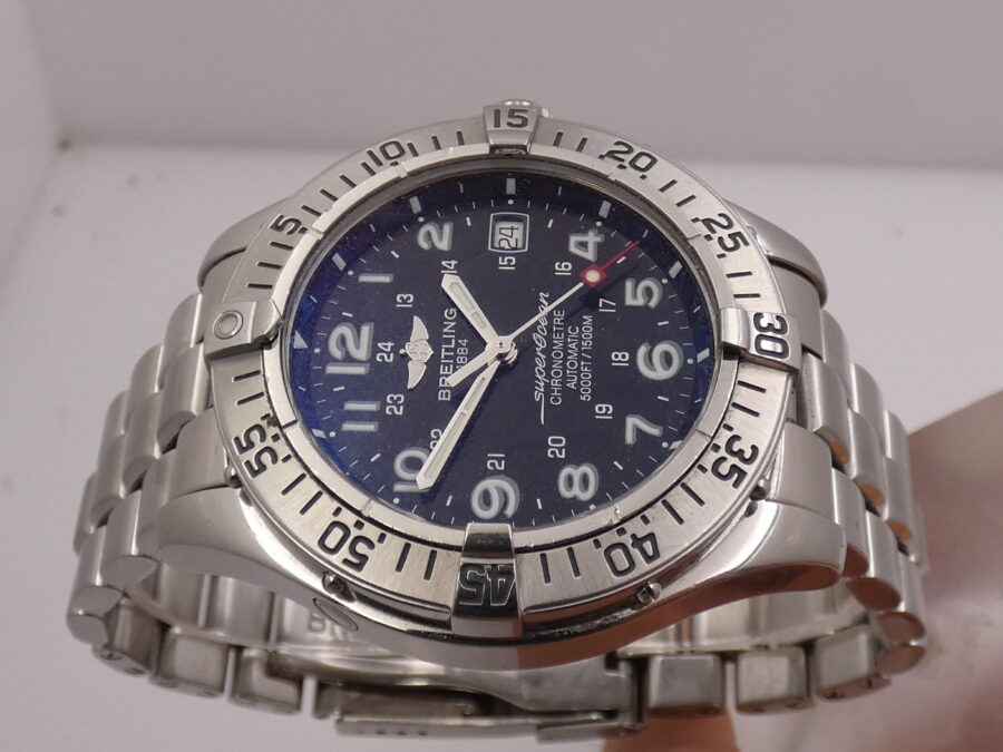 Breitling Superocean Chronometre A17360 Diver 1500m Automatico Acciaio With Bracelet Anni 2000