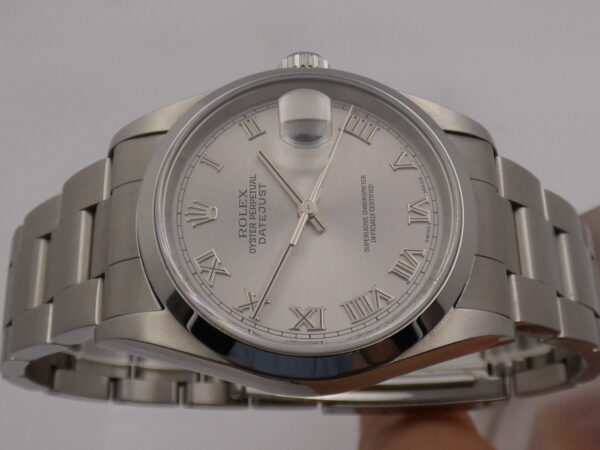 Rolex Datejust 36 16200 BOX&PAPERS Anno 2000 NO HOLES TOP CONDITION Acciaio JUST SERVICED Automatico