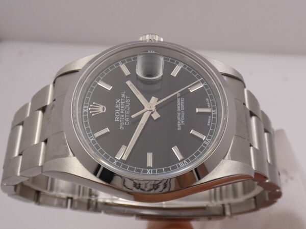 Rolex Datejust 36 16200 BOX&PAPERS Year 2003 NO HOLES Automatico Acciaio