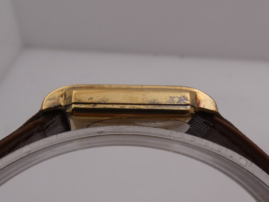Eberhard & Co. Cioccolatino Square Vermeil N.O.S. Silver 925 18Kt G.F. Anni '80 - immagine 13