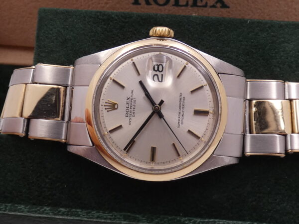 Rolex Datejust 36 1601 Steel & 9Kt Gold ANNO 1972 Rivet Bracelet Automatic Winding