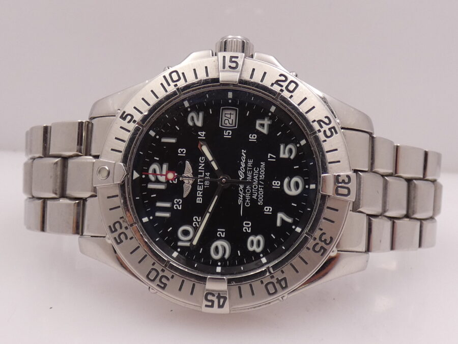 Breitling Superocean Chronometre A17360 Diver 1500m Automatico Acciaio With Bracelet Anni 2000 - immagine 4