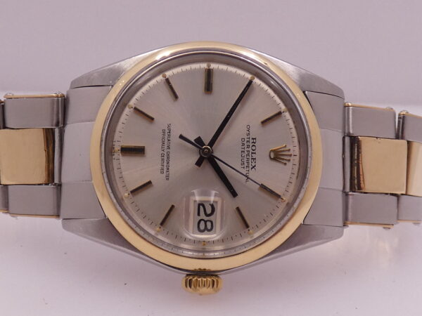 Rolex Datejust 36 1601 Steel & 9Kt Gold ANNO 1972 Rivet Bracelet Automatic Winding