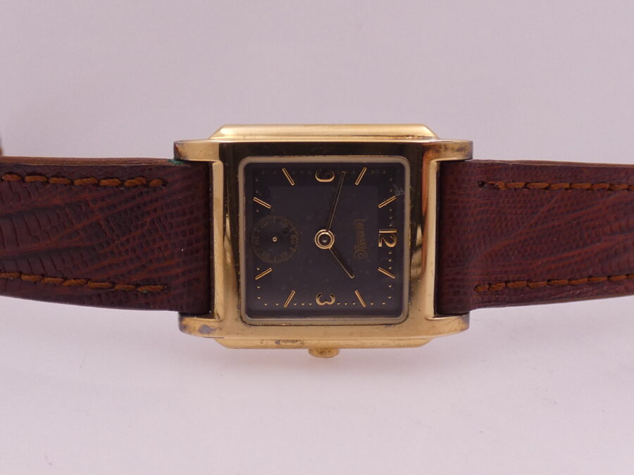 Eberhard & Co. Cioccolatino Square Vermeil N.O.S. Silver 925 18Kt G.F. Anni '80 - immagine 6
