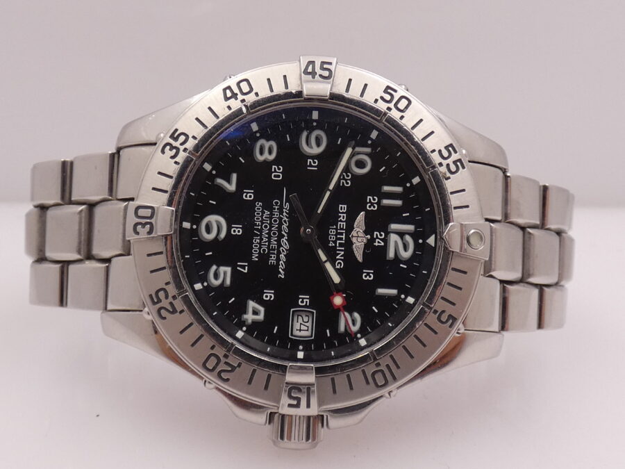 Breitling Superocean Chronometre A17360 Diver 1500m Automatico Acciaio With Bracelet Anni 2000 - immagine 6