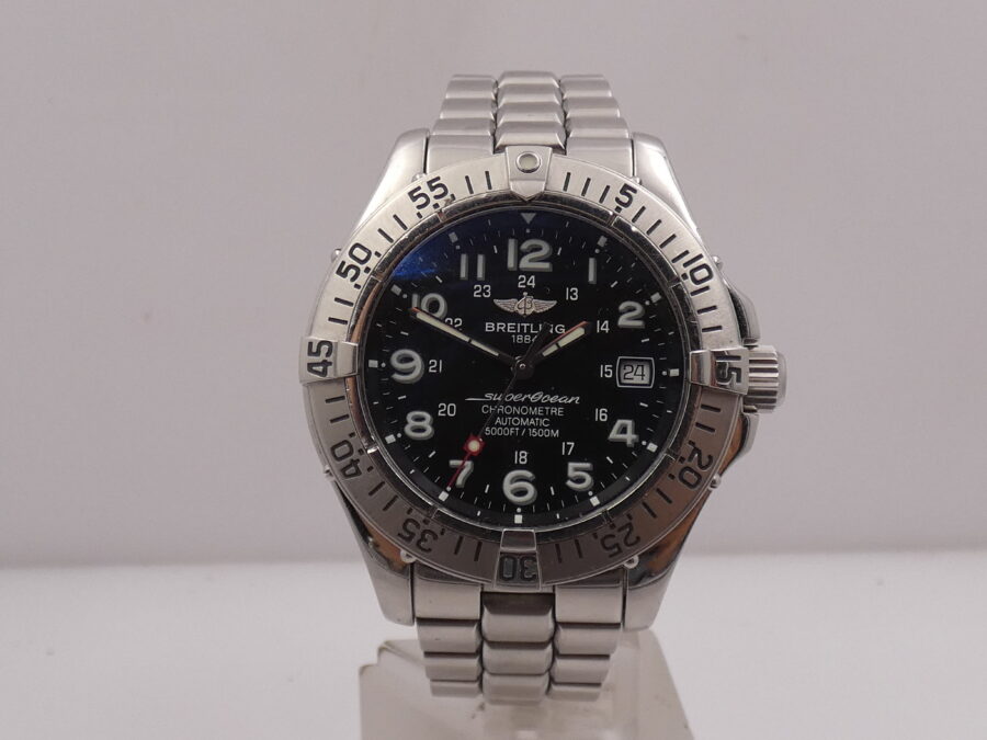 Breitling Superocean Chronometre A17360 Diver 1500m Automatico Acciaio With Bracelet Anni 2000 - immagine 8