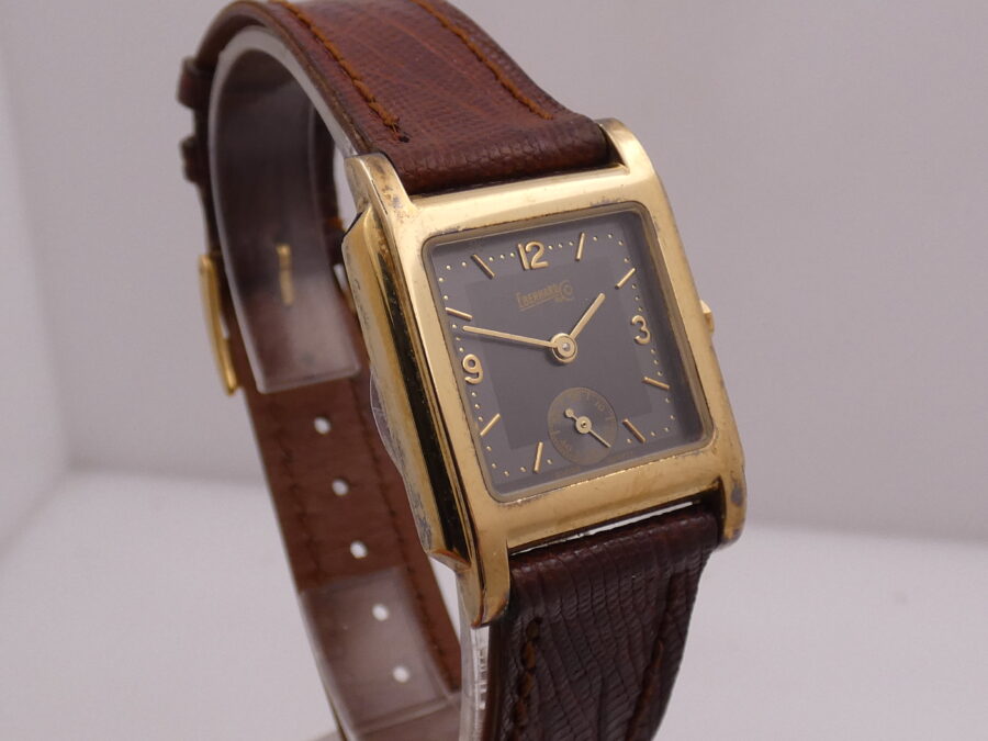 Eberhard & Co. Cioccolatino Square Vermeil N.O.S. Silver 925 18Kt G.F. Anni '80 - immagine 10