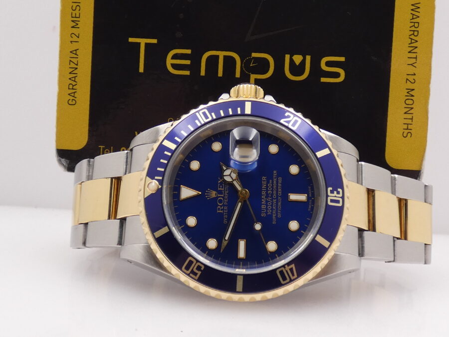 Rolex Submariner Date 16613 SEL Acciaio&Oro 18 Kt Anno 2003 With BOX Automatico - immagine 2