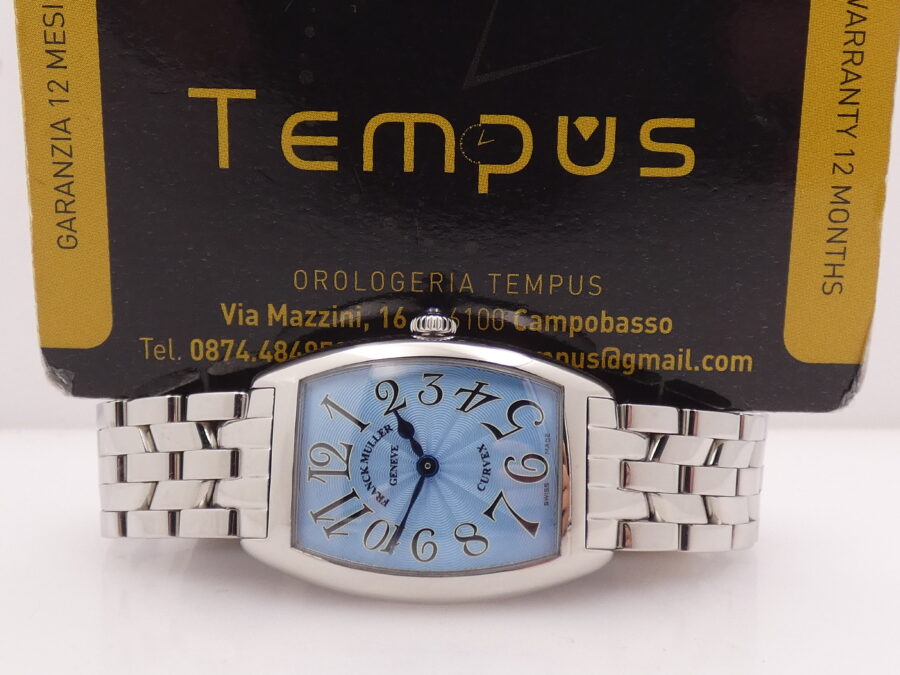 Franck Muller Cintrée Curvex 1752 QZ Ladies LIKE NEW Acciaio Anni '2000 - immagine 2