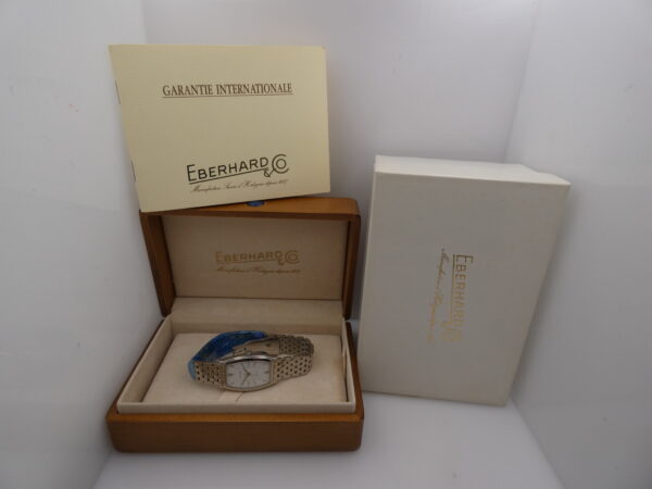 Eberhard & Co. Hyperbole NEW BOX&PAPERS Automatico Acciaio With Bracelet Mai Indossato Ref. 41011 Anno 2010