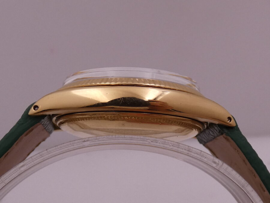 Rolex Oyster Perpetual 34 GILT DIAL Anno 1956 Oro 18 Kt Automatico Ref 6567 - immagine 13