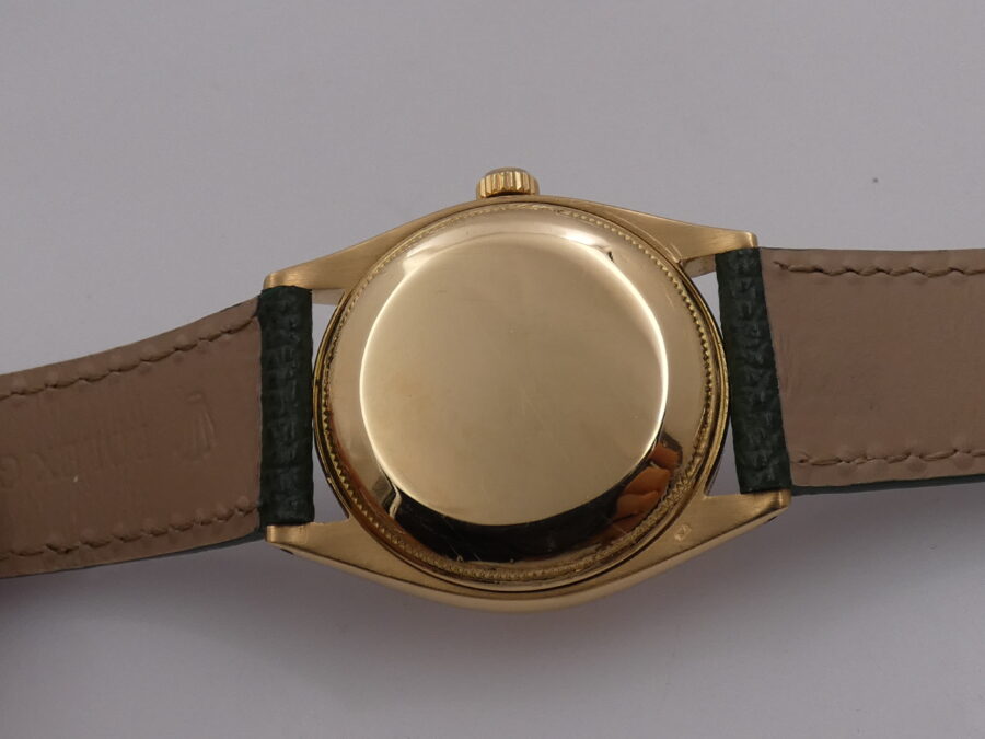 Rolex Oyster Perpetual 34 GILT DIAL Anno 1956 Oro 18 Kt Automatico Ref 6567 - immagine 15