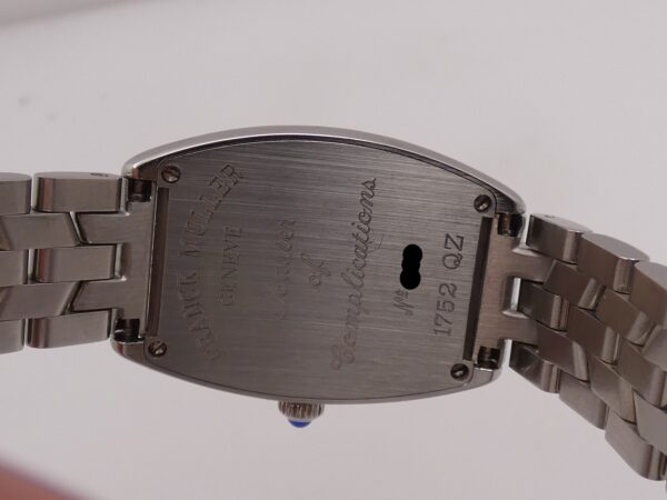 Franck Muller Cintrée Curvex 1752 QZ Ladies LIKE NEW Acciaio Anni '2000