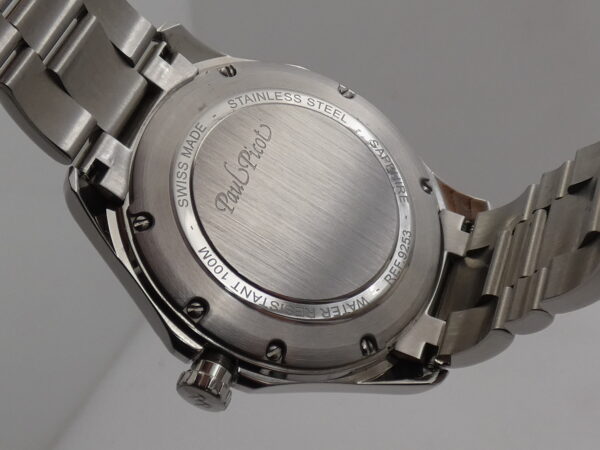 Paul Picot Elegant 43mm Automatic 9253 Acciaio LIKE NEW With BOX Roman Dial With Bracelet