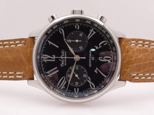 Paul Picot Gentleman 42 Chronograph With Box Automatico Acciaio Anni '2000