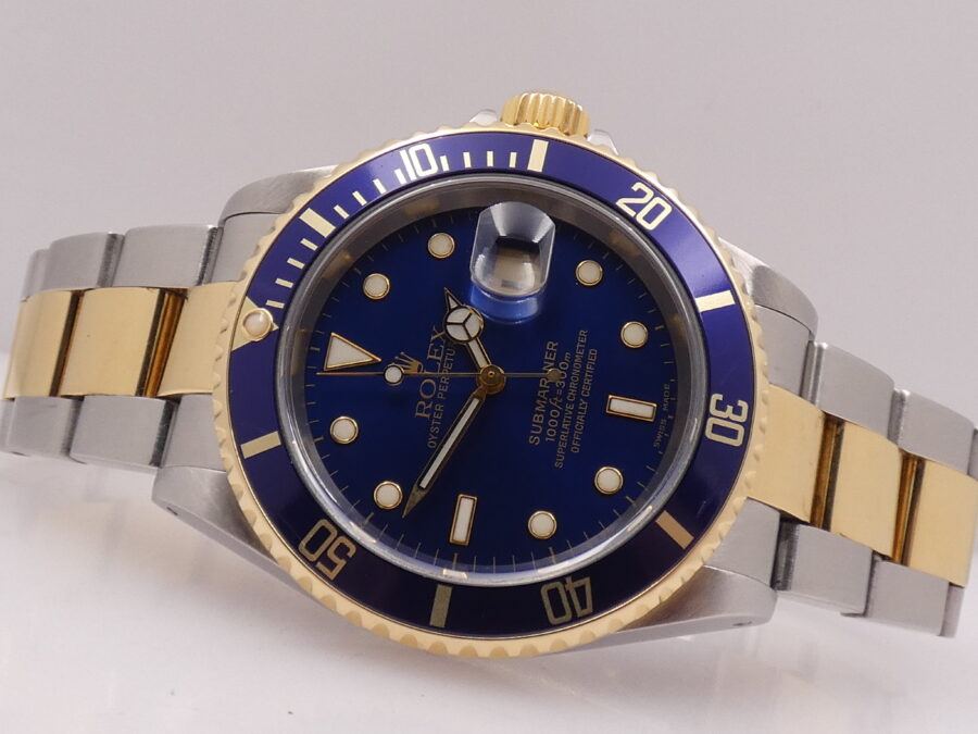 Rolex Submariner Date 16613 SEL Acciaio&Oro 18 Kt Anno 2003 With BOX Automatico - immagine 4