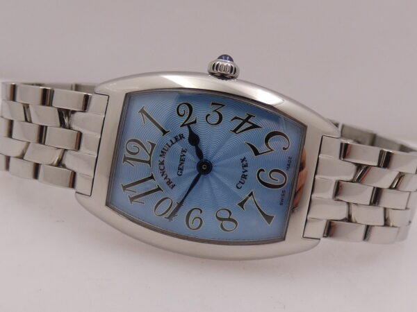 Franck Muller Cintrée Curvex 1752 QZ Ladies LIKE NEW Acciaio Anni '2000